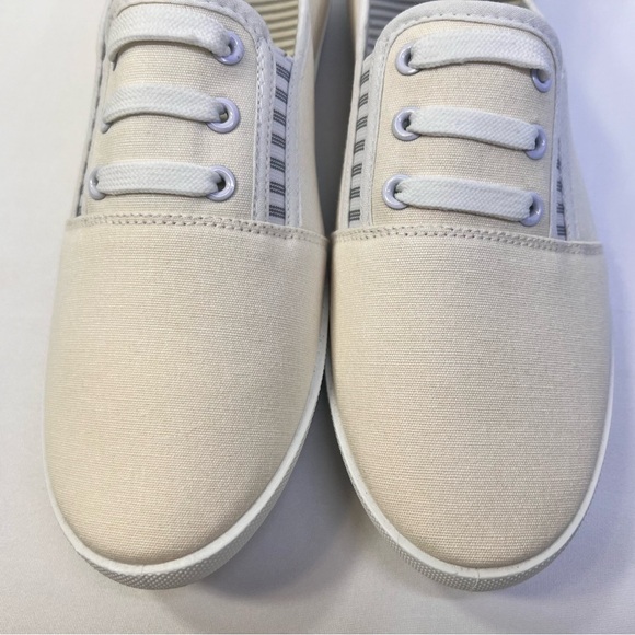 NWOT-Shupua Womens 11 Beige Light & Breathable Canvas Casual Slip-On Sneakers - Picture 8 of 15